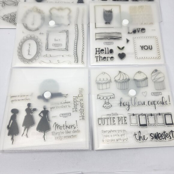 Lot Of 14 Close To My Heart My Acrylix Stamp Sets New - Picture 4 of 9